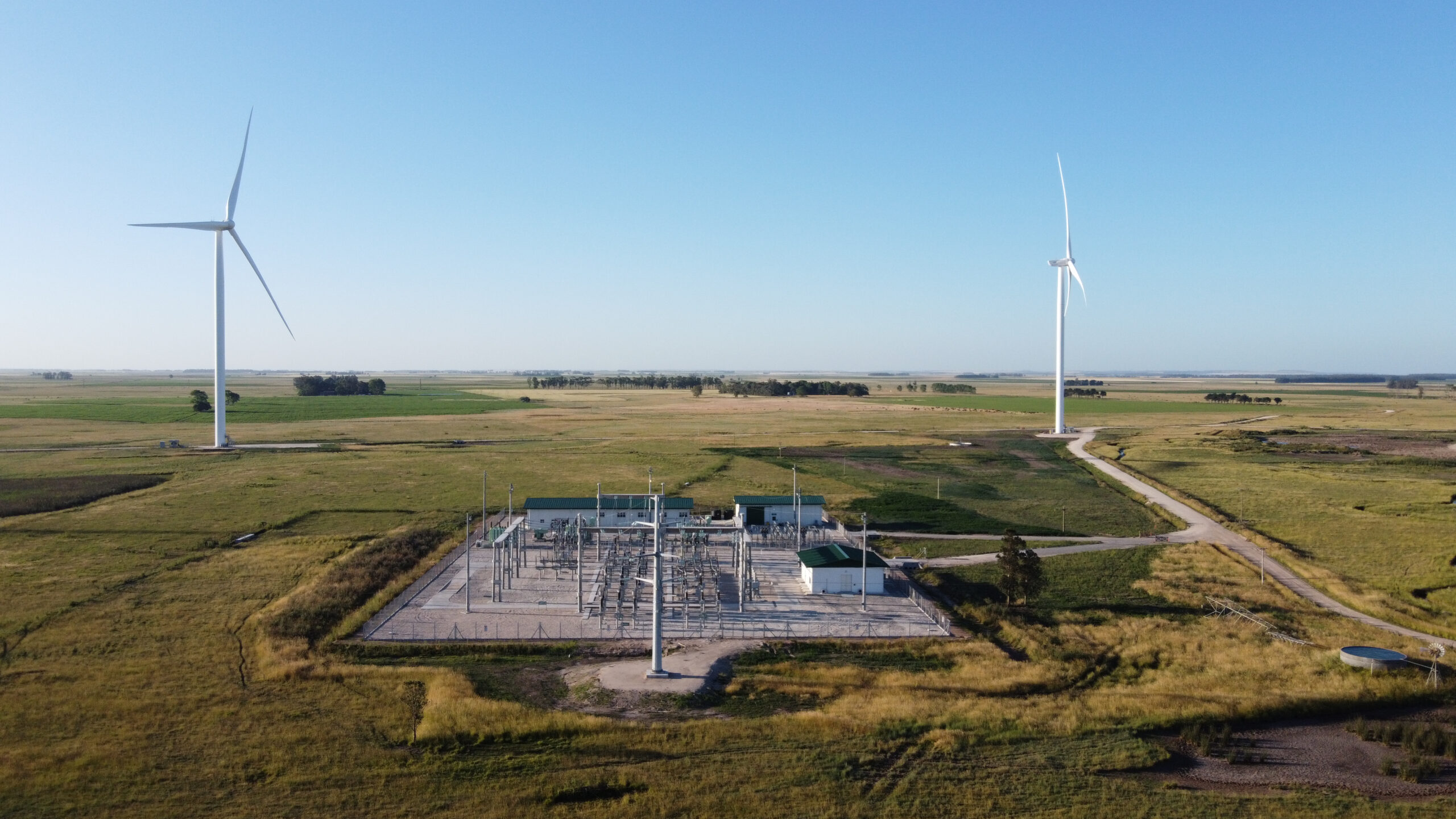 Wind farm and substation