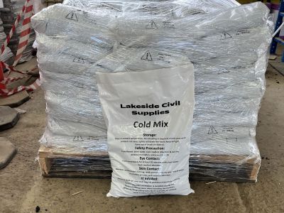 Pallet of cold mix bags