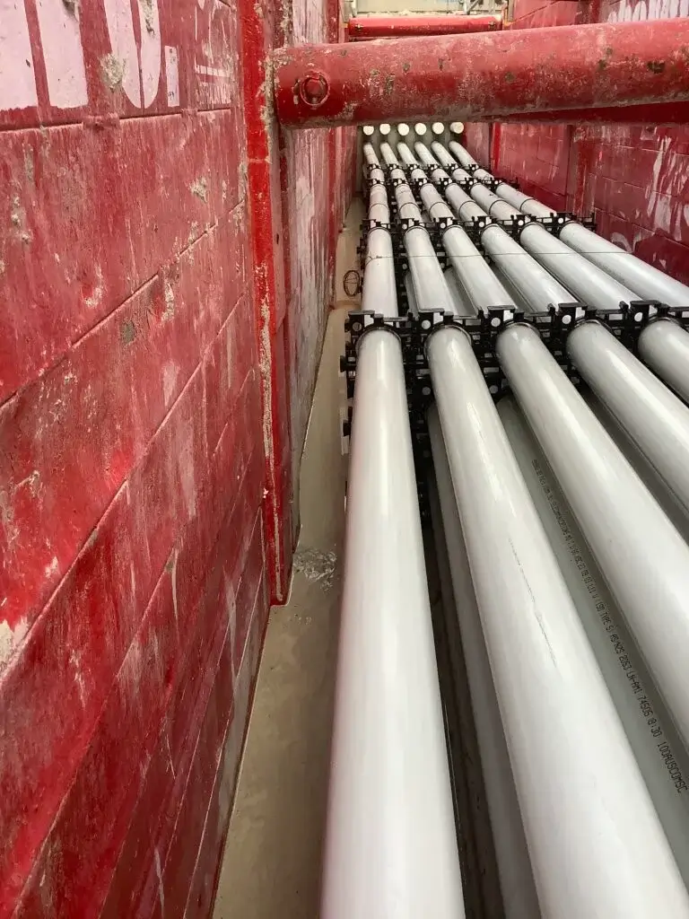 Underground pipe installation